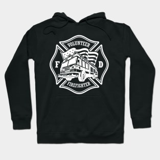 Firefighter Volunteer Father Gift Hoodie